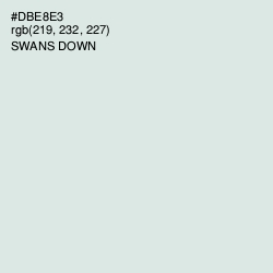 #DBE8E3 - Swans Down Color Image