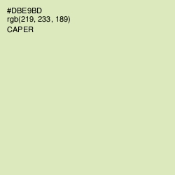 #DBE9BD - Caper Color Image