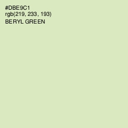 #DBE9C1 - Beryl Green Color Image