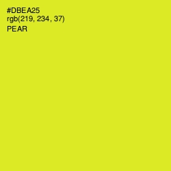 #DBEA25 - Pear Color Image