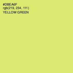 #DBEA6F - Yellow Green Color Image