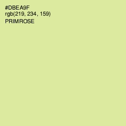 #DBEA9F - Primrose Color Image