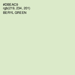 #DBEAC9 - Beryl Green Color Image