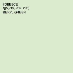 #DBEBCE - Beryl Green Color Image