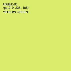 #DBEC6C - Yellow Green Color Image