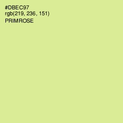 #DBEC97 - Primrose Color Image