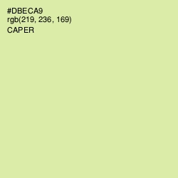 #DBECA9 - Caper Color Image