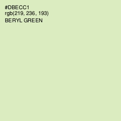#DBECC1 - Beryl Green Color Image