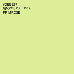 #DBEE97 - Primrose Color Image