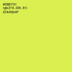 #DBEF51 - Starship Color Image