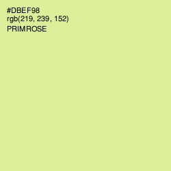 #DBEF98 - Primrose Color Image