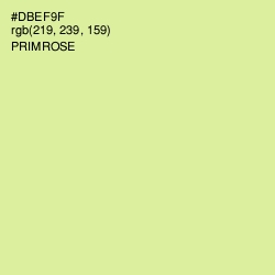 #DBEF9F - Primrose Color Image