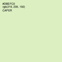 #DBEFC0 - Beryl Green Color Image