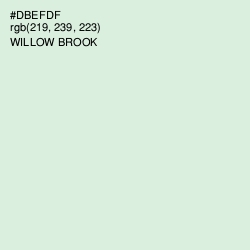 #DBEFDF - Willow Brook Color Image