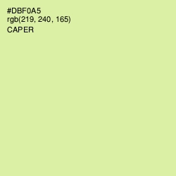 #DBF0A5 - Caper Color Image