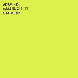 #DBF14D - Starship Color Image