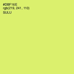 #DBF16E - Sulu Color Image
