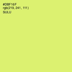 #DBF16F - Sulu Color Image