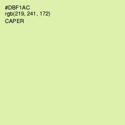 #DBF1AC - Caper Color Image