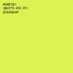 #DBF251 - Starship Color Image