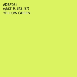 #DBF261 - Yellow Green Color Image