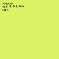 #DBF264 - Sulu Color Image