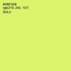 #DBF26B - Sulu Color Image