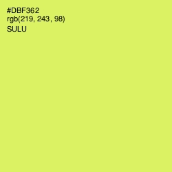 #DBF362 - Sulu Color Image