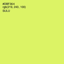 #DBF364 - Sulu Color Image