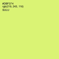 #DBF374 - Sulu Color Image