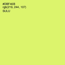 #DBF46B - Sulu Color Image