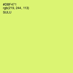 #DBF471 - Sulu Color Image