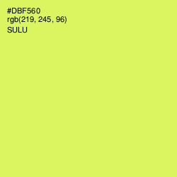 #DBF560 - Sulu Color Image