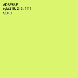 #DBF56F - Sulu Color Image