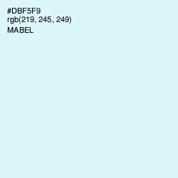 #DBF5F9 - Mabel Color Image