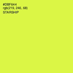 #DBF644 - Starship Color Image