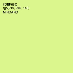 #DBF68C - Mindaro Color Image