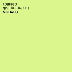 #DBF68D - Mindaro Color Image