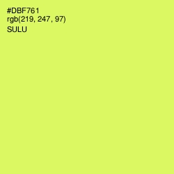 #DBF761 - Sulu Color Image
