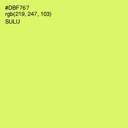 #DBF767 - Sulu Color Image