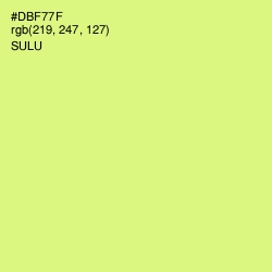 #DBF77F - Sulu Color Image