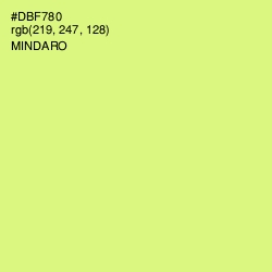 #DBF780 - Mindaro Color Image