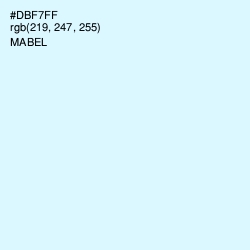 #DBF7FF - Mabel Color Image