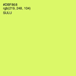 #DBF868 - Sulu Color Image