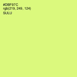 #DBF97C - Sulu Color Image