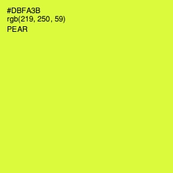 #DBFA3B - Pear Color Image