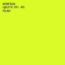 #DBFB28 - Pear Color Image