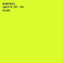 #DBFB2C - Pear Color Image