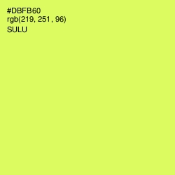 #DBFB60 - Sulu Color Image