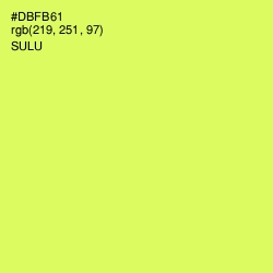 #DBFB61 - Sulu Color Image